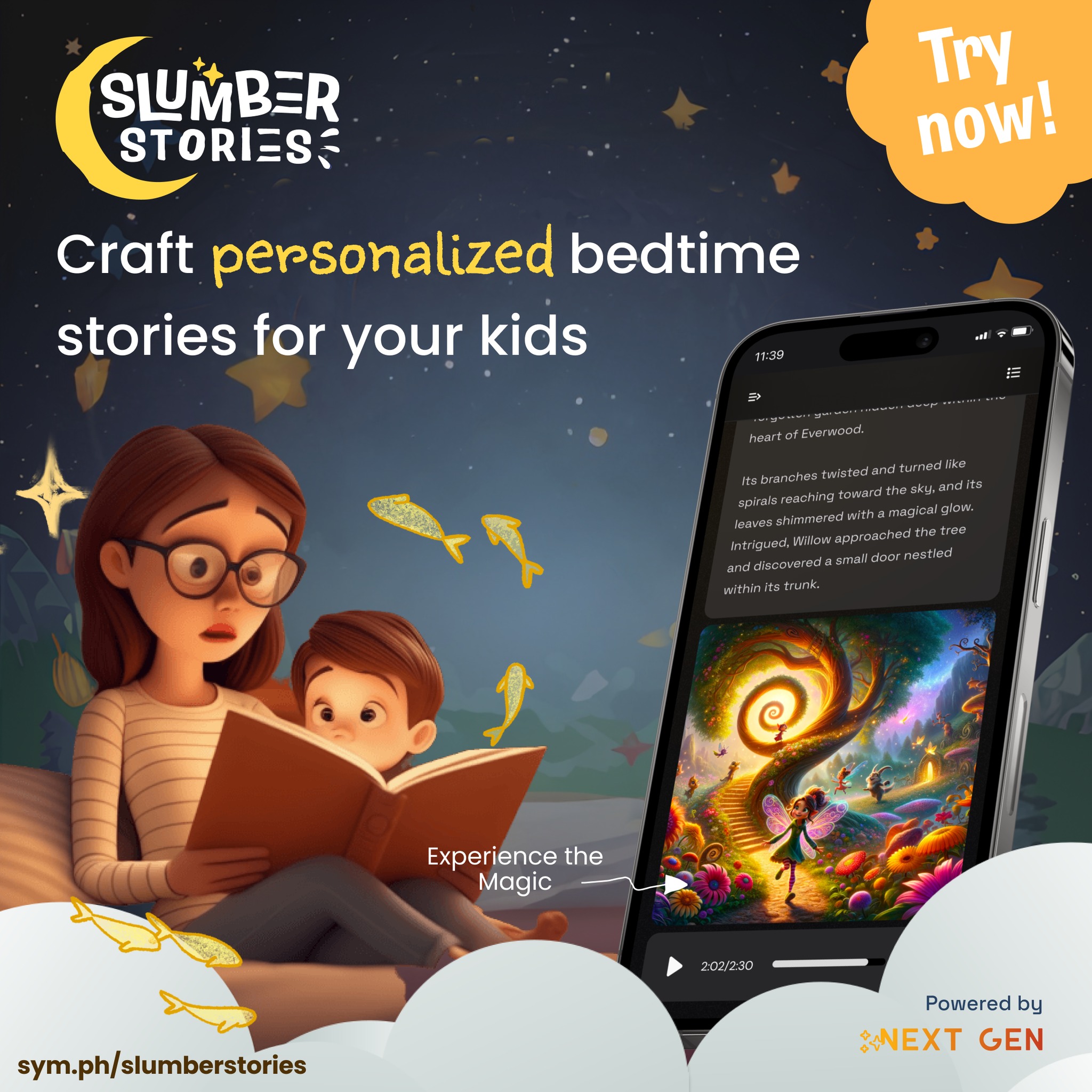 Craft personalized bedtime stories for your kids