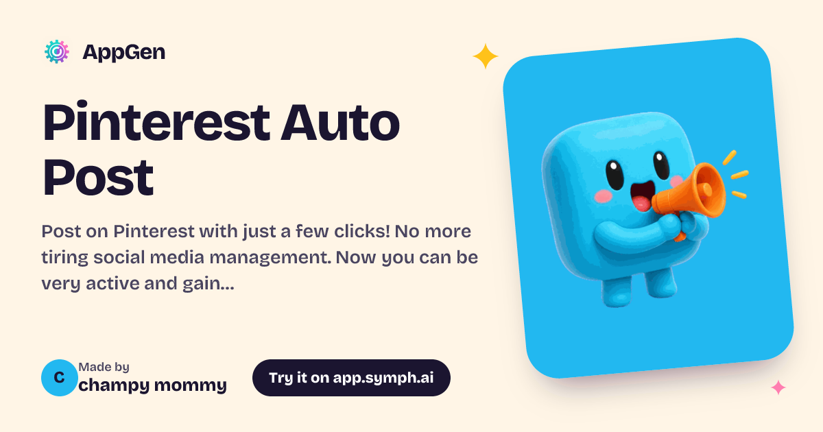 Pinterest Auto Post | AppGen
