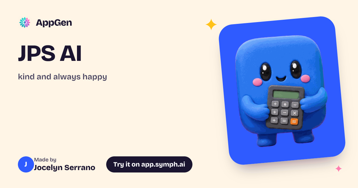 JPS AI | AppGen