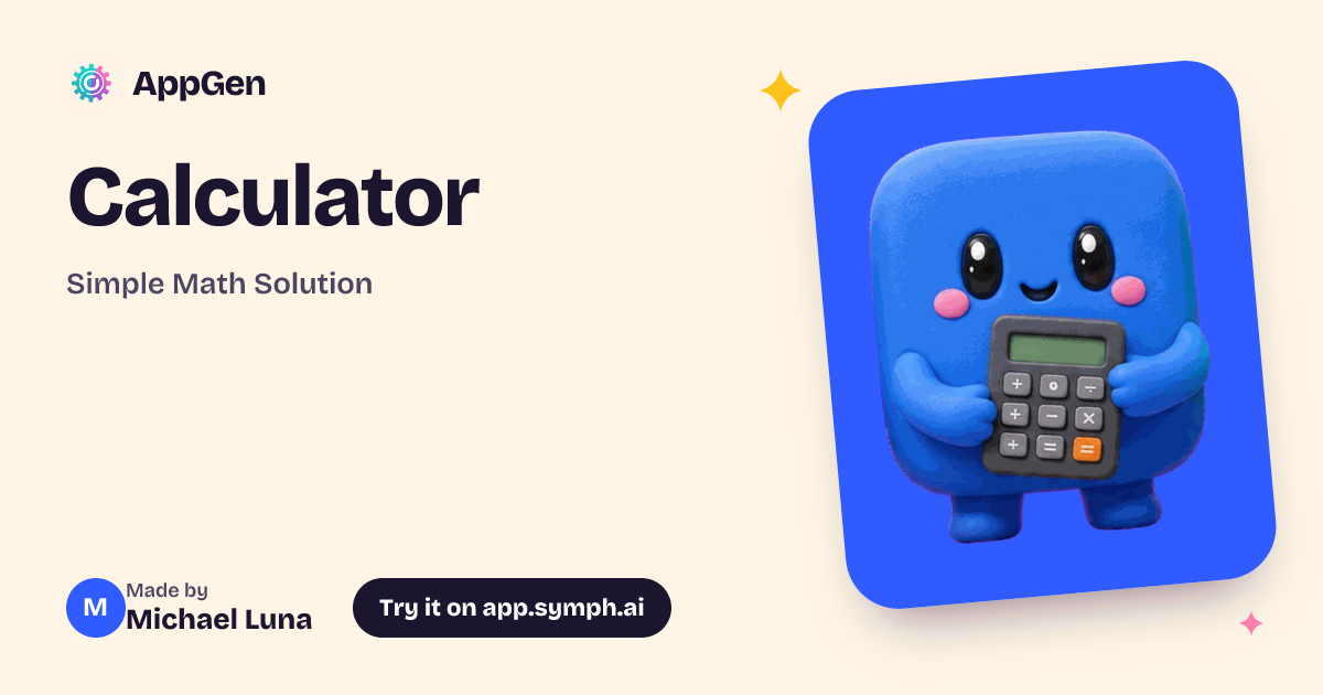 Calculator | AppGen