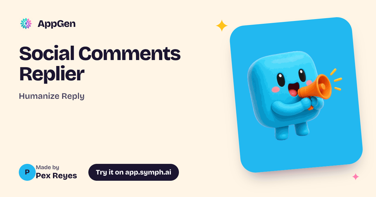 Social Comments Replier | AppGen