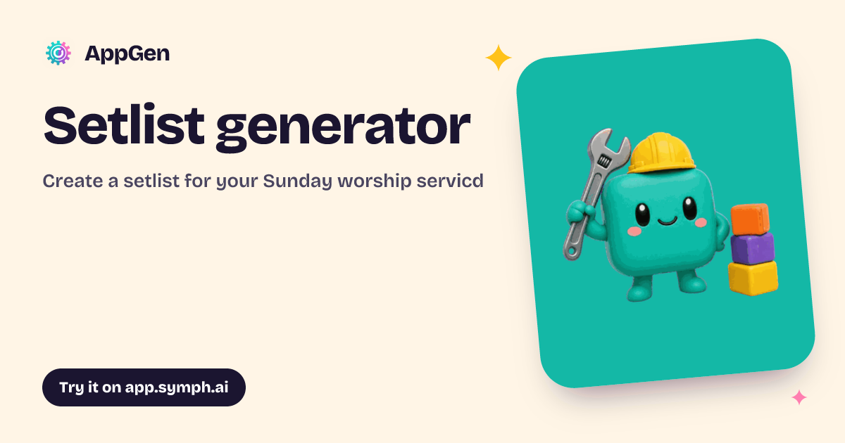 Setlist generator | AppGen
