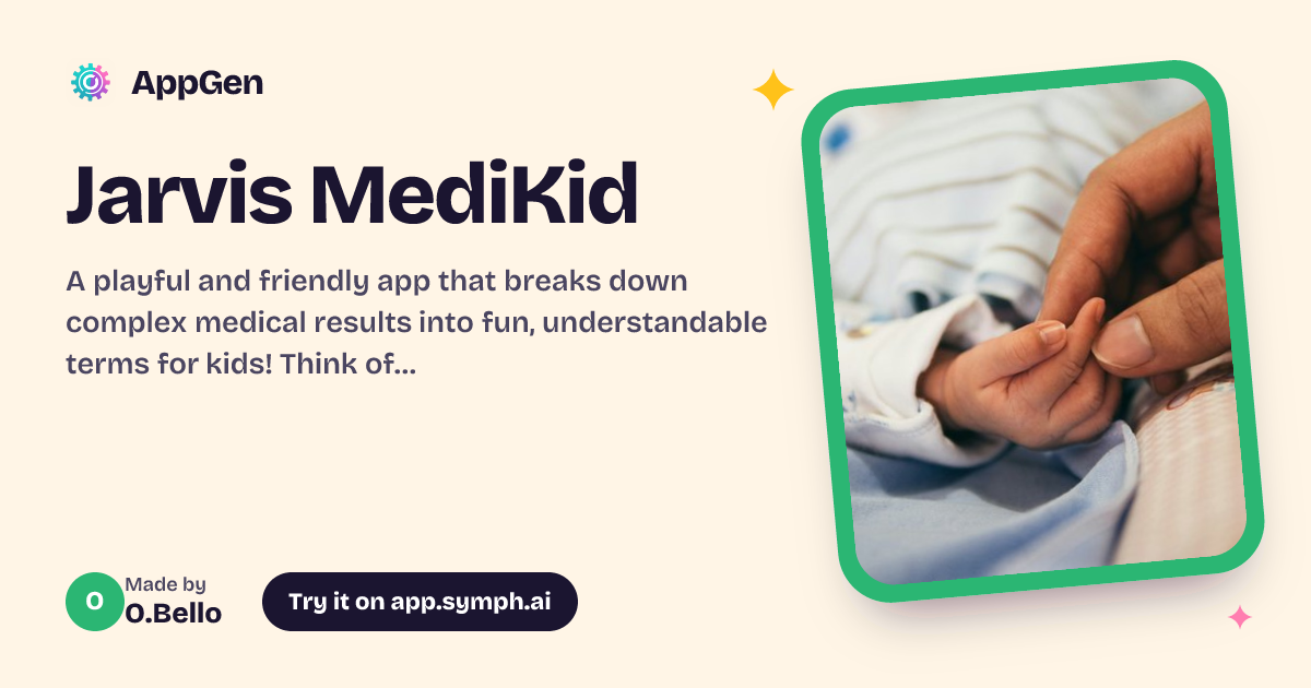 Jarvis MediKid | AppGen