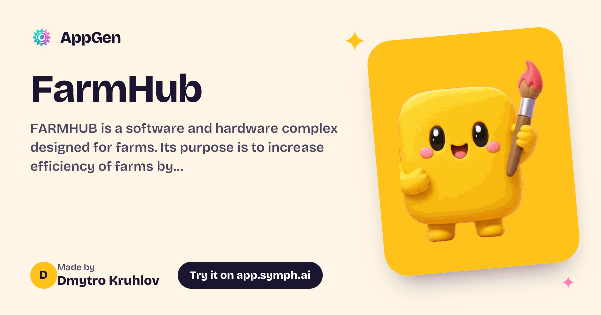FarmHub | AppGen