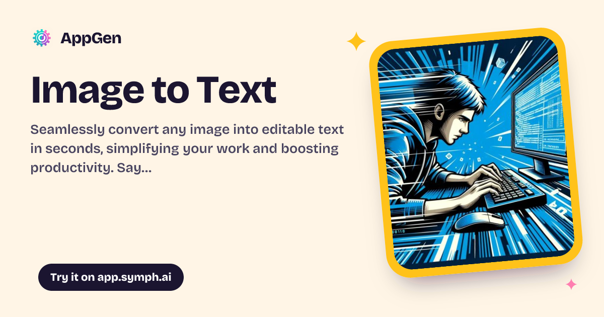 Image to Text | AppGen