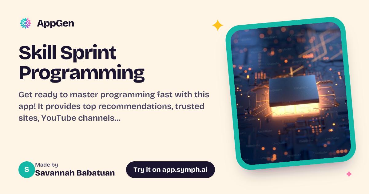 Skill Sprint Programming | AppGen