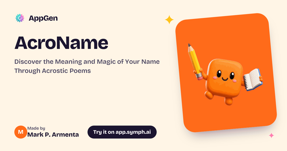 AcroName | AppGen