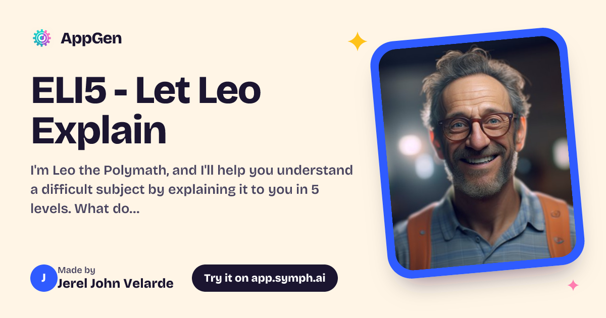 ELI5 - Let Leo Explain | AppGen