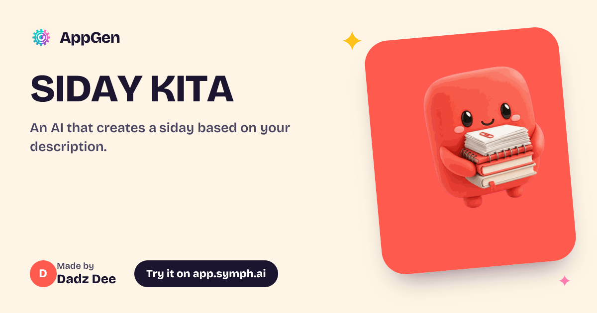 SIDAY KITA | AppGen